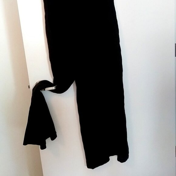 VITAMIN A Women's Marina Linen Wide-Leg Black Coverup Jumpsuit Size M - Picture 7 of 10